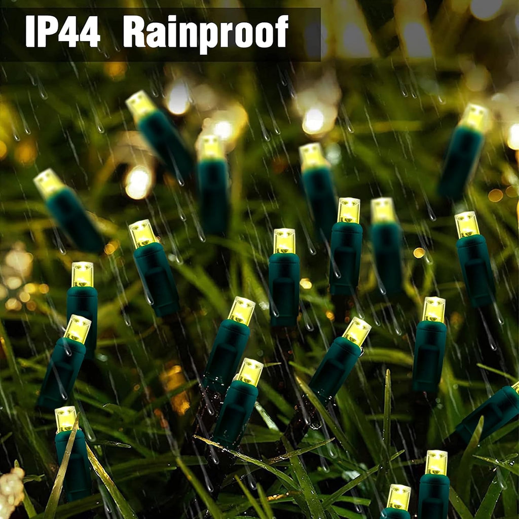 6Ftx4Ft LED Christmas Net Lights Green Wire,Connectable UL Certified Waterptoof Net Lights for Bushes Trees Shurb