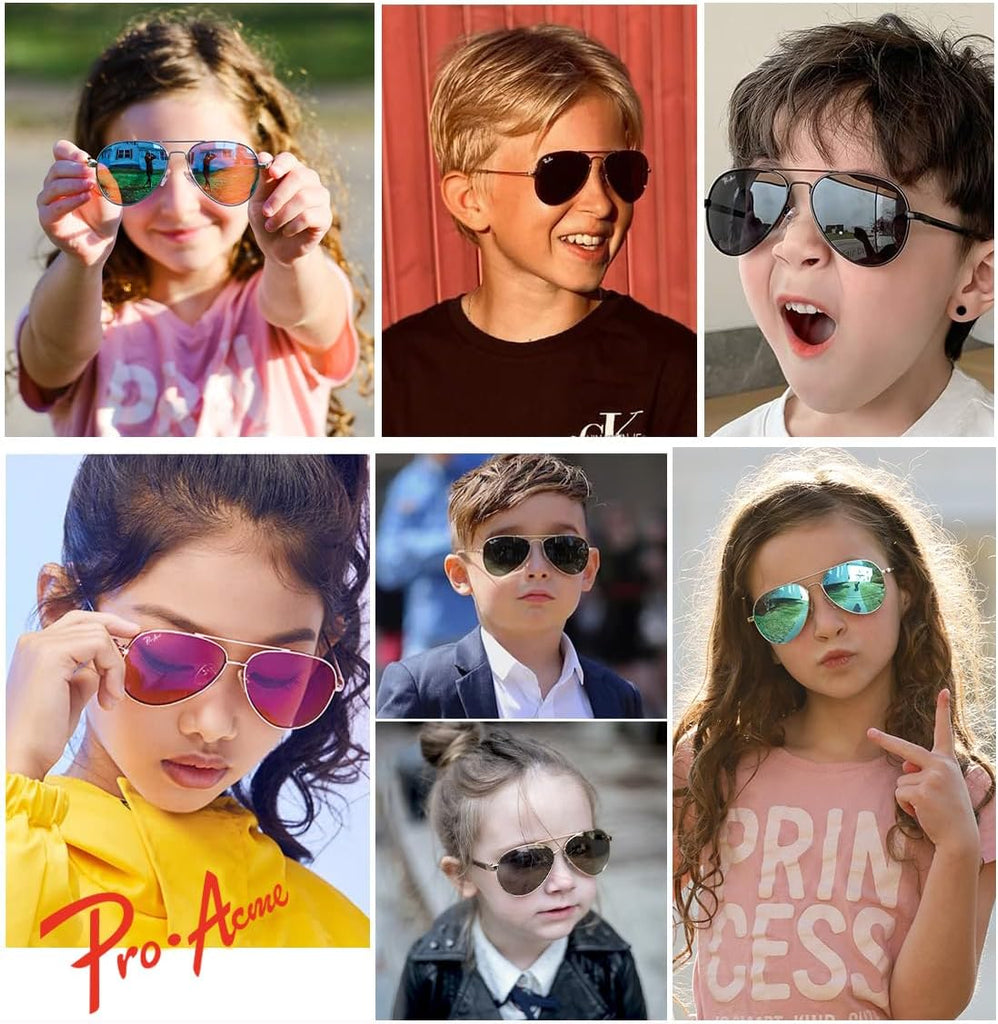 Kids Aviator Polarized Sunglasses for Boys Girls