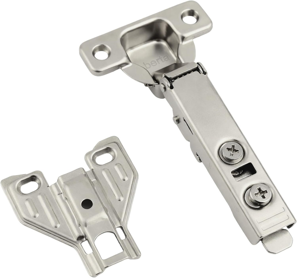 20-Pack, Full Overlay Cabinet Door Hinges,105 Degree Adjustable Concealed Kitchen Cabinet Hinges Soft Close for Face