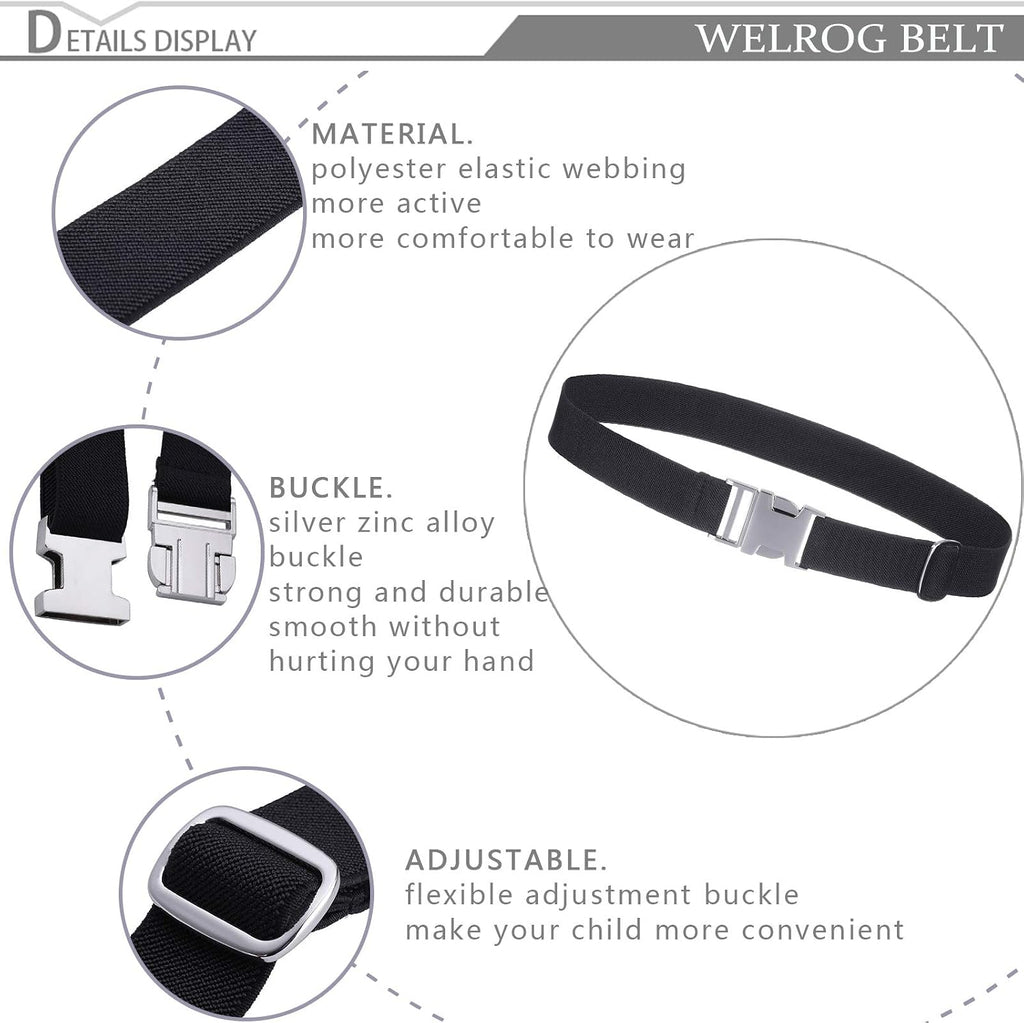 Kids Toddler Belt,Elastic Stretch Boys Girls Belt with Easy Buckle