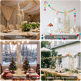 Gold Candelabra Centerpieces for Tables,Acrylic Candelabra 5 ArmConcert Party Housewarming Gifts centros de mesa para