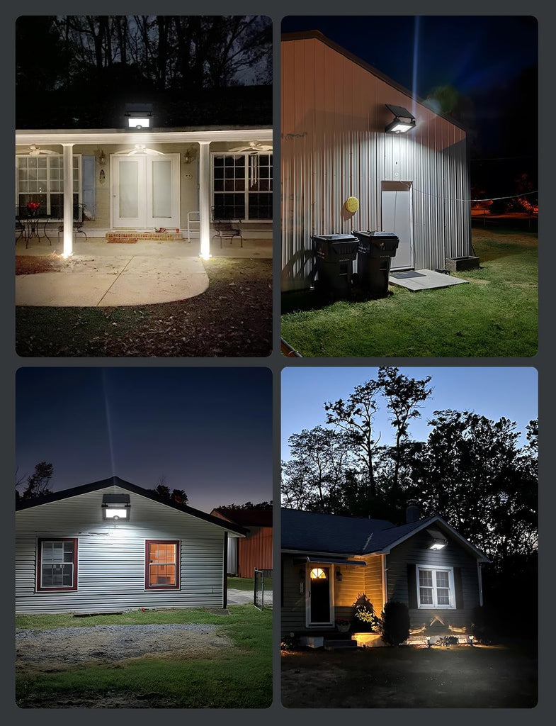 Solar Flood Light, 122 LEDs Bright Motion Sensor Outdoor Lights, Dusk-to-Dawn Solar Powered Security Light for Yard