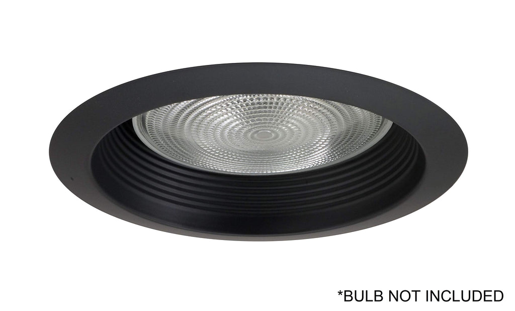 6 inch Black Airtight Recessed Cone Baffle Trim, Fits 6 inch Housings (17550ABK)