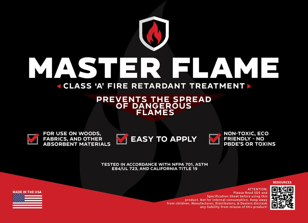 FX Master Flame Class A Fire Retardant for Wood & Fabric, 1 Gallon