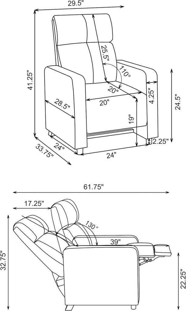 3-Piece Theater Seating (3R), Black A120-B0BZW2744Q