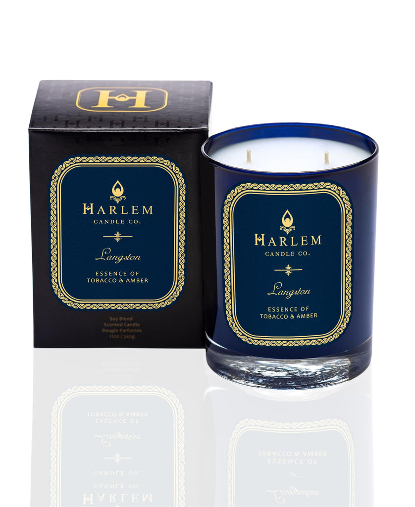 Langston - Luxury Scented Soy Candle, 11 oz - 80-Hour Burn Time | Jasmine, Sandalwood, Nutmeg, Clove, Vanilla