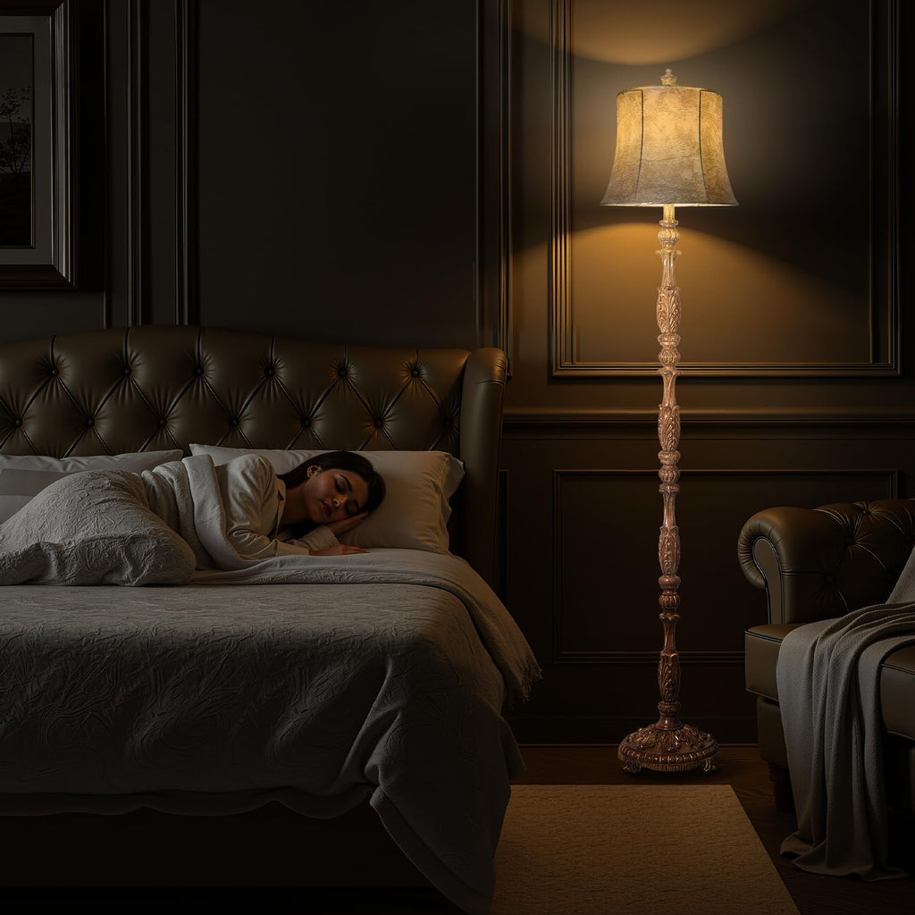 Vintage 66" Tall Floor Lamp Bedroom