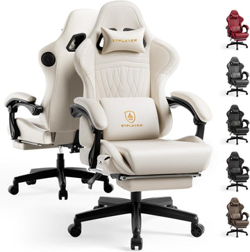 Gaming Chair with Speakers ACE-PRO, Computer Video Game Chairs with Footrest for Adults, Built-in Speakers, App