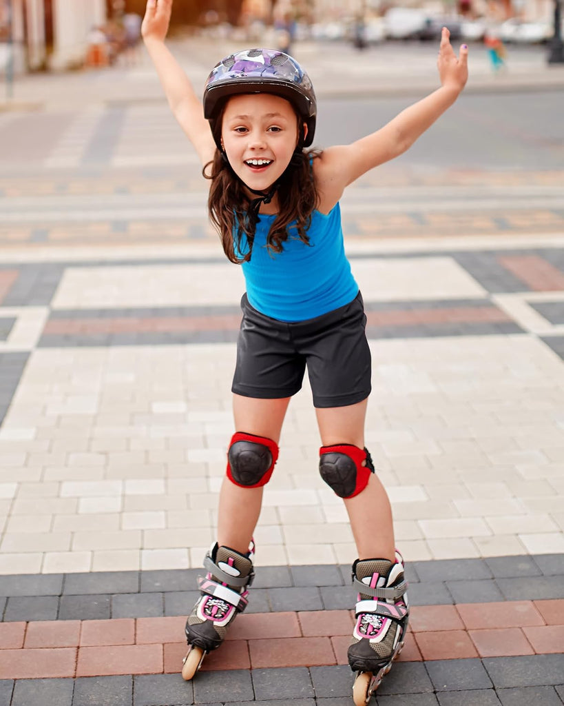 5 Pack Girls Bike Shorts Cotton Cartwheel Shorts Under Dress