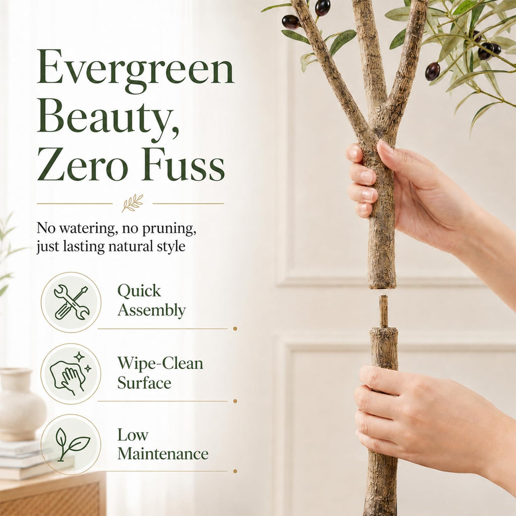 Olive Trees Artificial Indoor 7FT, Tall Faux Olive Tree