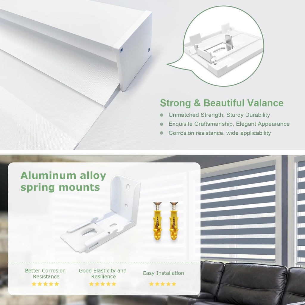 Motorized Blinds with Remote, 95% Blackout Smart Electric Zebra Shades, Automatic Blinds for Window Compatible with