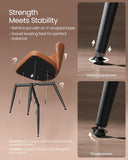 Collection - Dining Chairs Set of 2, Upholstered Kitchen Chairs, Comfortable Seat