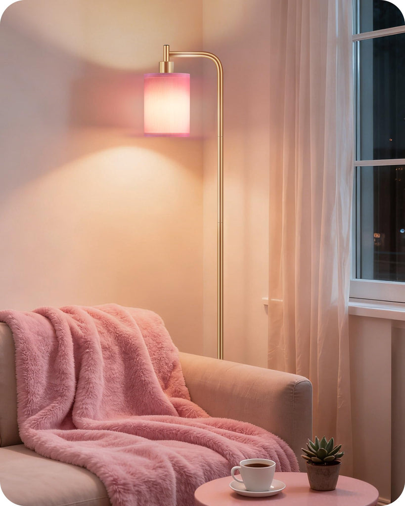 Dimmable Floor Lamp with Remote & 10W Bulb