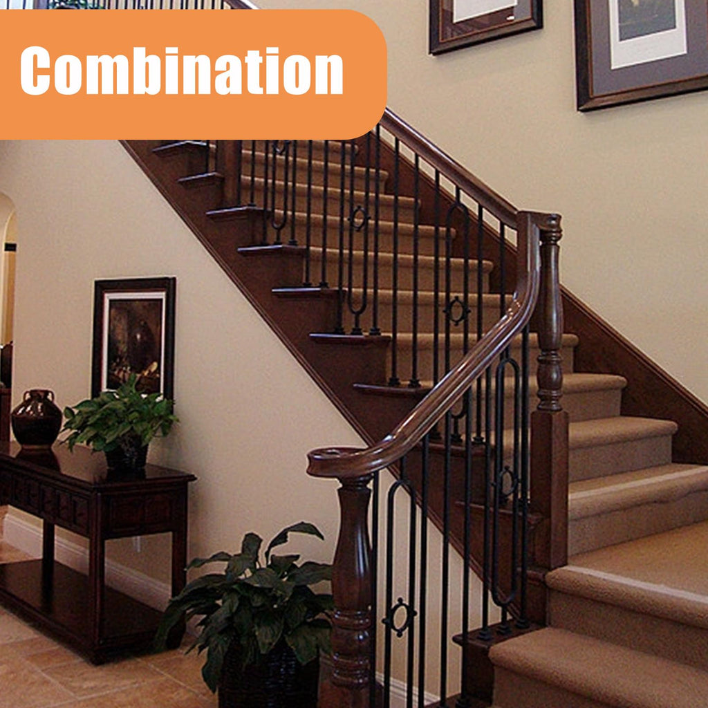 30 Pcs Wrought Iron Stair Balusters, Iron Balusters for Staircase Indoor