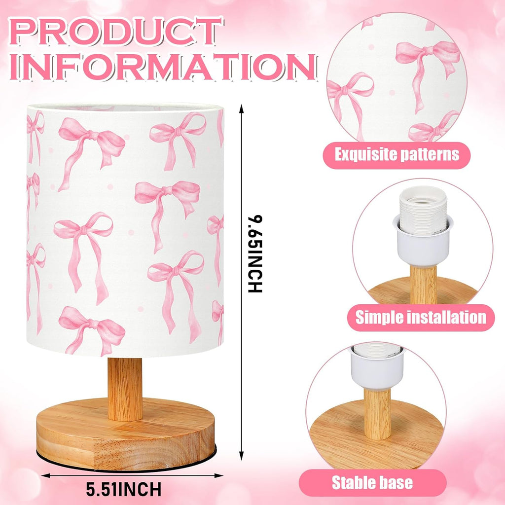 Bow Kids Table Lamp Kids Lamps for Girls Room