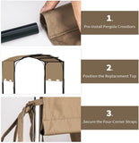 85"x 208" Universal Pergola Shade Cover, Garden Shade Replac - Image 5