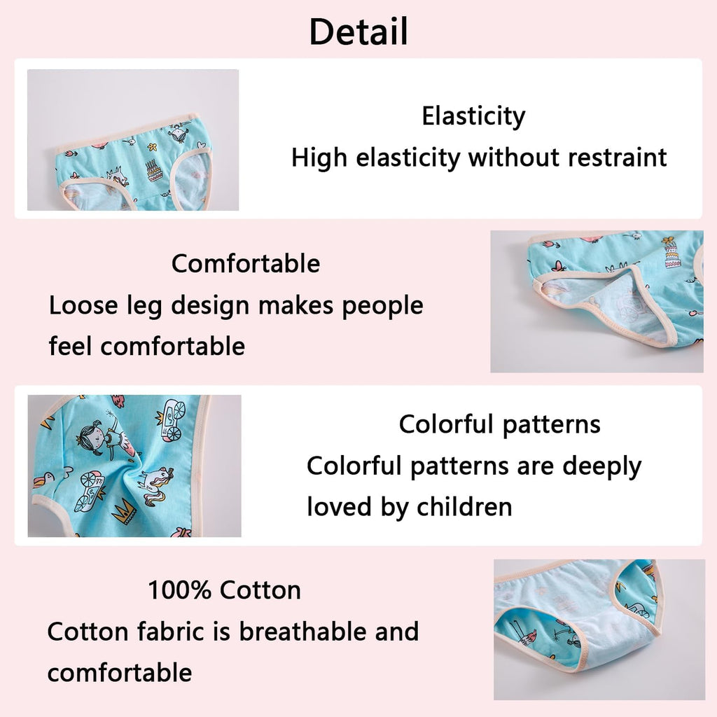 Toddler Girls Cute Underwear Kids Cotton Briefs