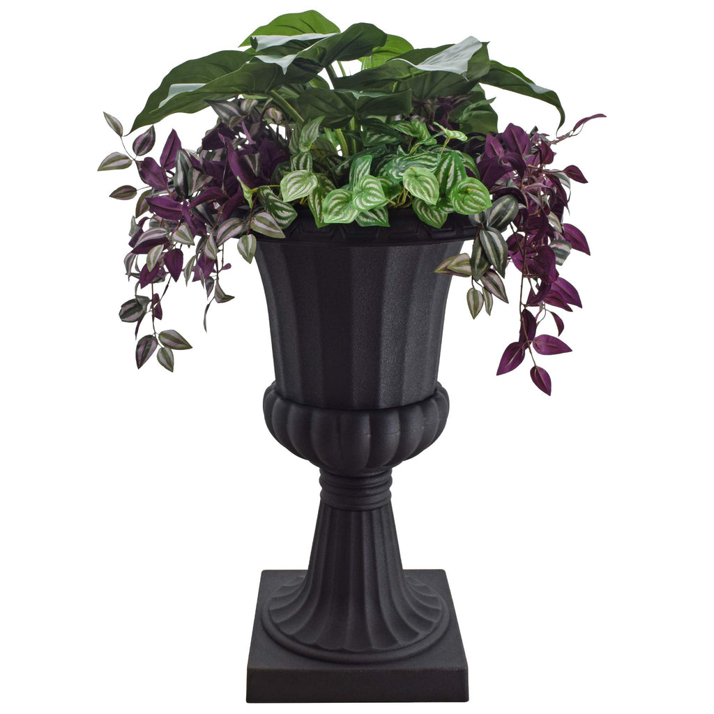 Black Deluxe Plastic Urn 22"x36" 2 Pack