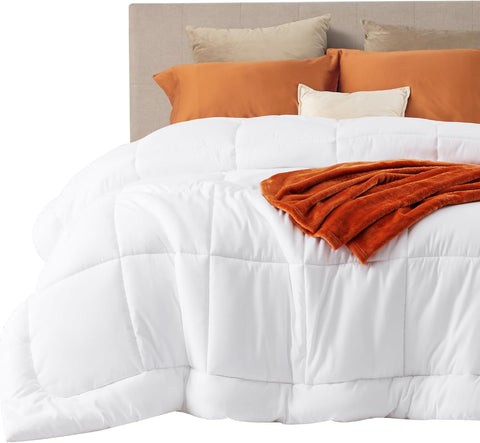 Comforter Duvet Insert - Quilted Comforters King, All Season Duvet, GentleSoft Down Alternative Bedding Blanket
