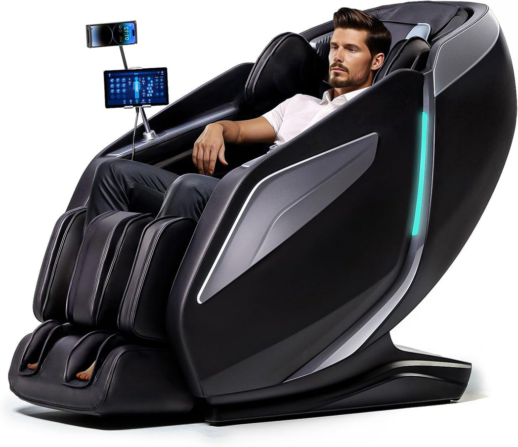4D Massage Chair Full Body Zero Gravity Recliner,55" SL-Track Massage Chair | 15 Auto Modes,11 Technique,40 Airbags