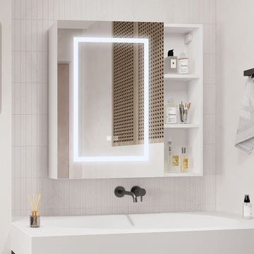 Medicine Cabinets with Light, LED Bathroom Mirror Cabinet with Storage 28"