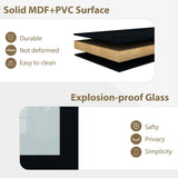 72x80 Sliding Closet Door, 3-Panels Preassembled Frosted Glass Door Panel with Hardware Kits & Match