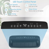 15000 BTU Portable Air Conditioner, with Heat, Auto Swing 4-in-1 AC Unit for Rooms up to 800 Sq.Ft, with Built