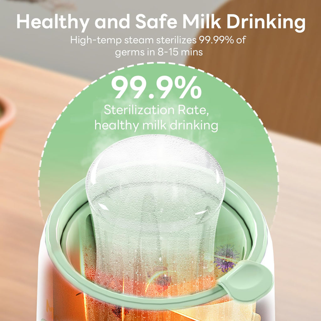Bottle Warmer, 8-in-1 Fast Baby Bottle Warmer for Breastmilk and Formula,Milk Warmer with Accurate Temperature