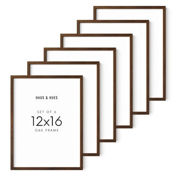 12x16 Picture Frame - Set of 6 12 x 16 Picture Frame Sets For Wall Collage, Frame 12x16 Wood Picture Frames Wall
