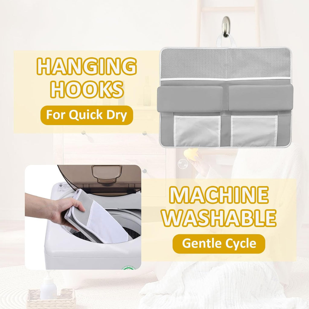 Bath Kneeler and Elbow Rest Pad Set - 22'' Extra Long Quick Dry Kneeling Pad for Bathing Baby with Knee & Arm