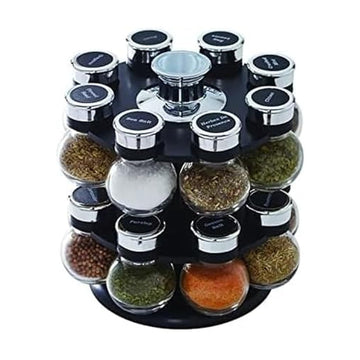 Ellington 16-Jar Revolving Spice Rack Prefilled