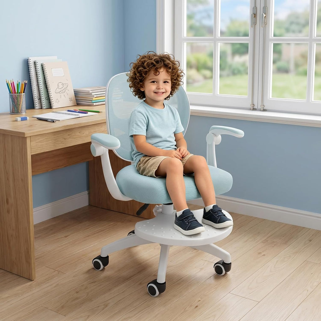 Kids Desk Chair, Height‐Adjustable Children Study Chair, Blue