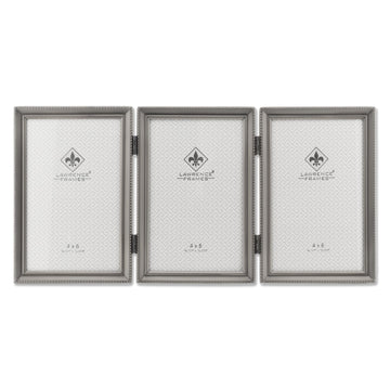 Bead Border Design, 4x6 Triple, Pewter