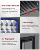 24 Cans Beverage Refrigerator Cooler - Mini Fridge with Digital Temperature Cont