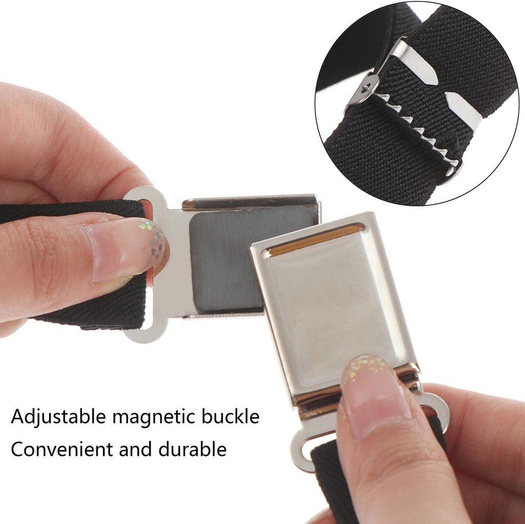 5 Pieces Kids Magnetic Belt Adjustable Fashion Belt with Magnetic Buckle for Boys and Gilrs