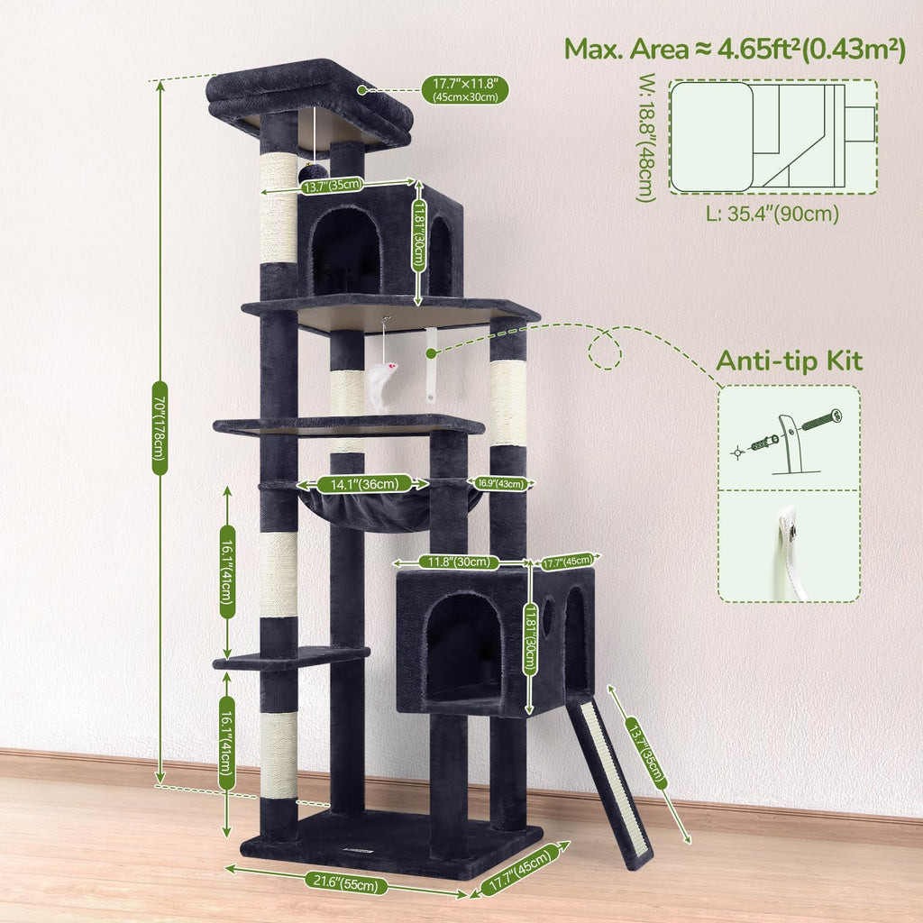 Pro Heavy Duty Cat Tree Tower for Indoor Cats Large Adult