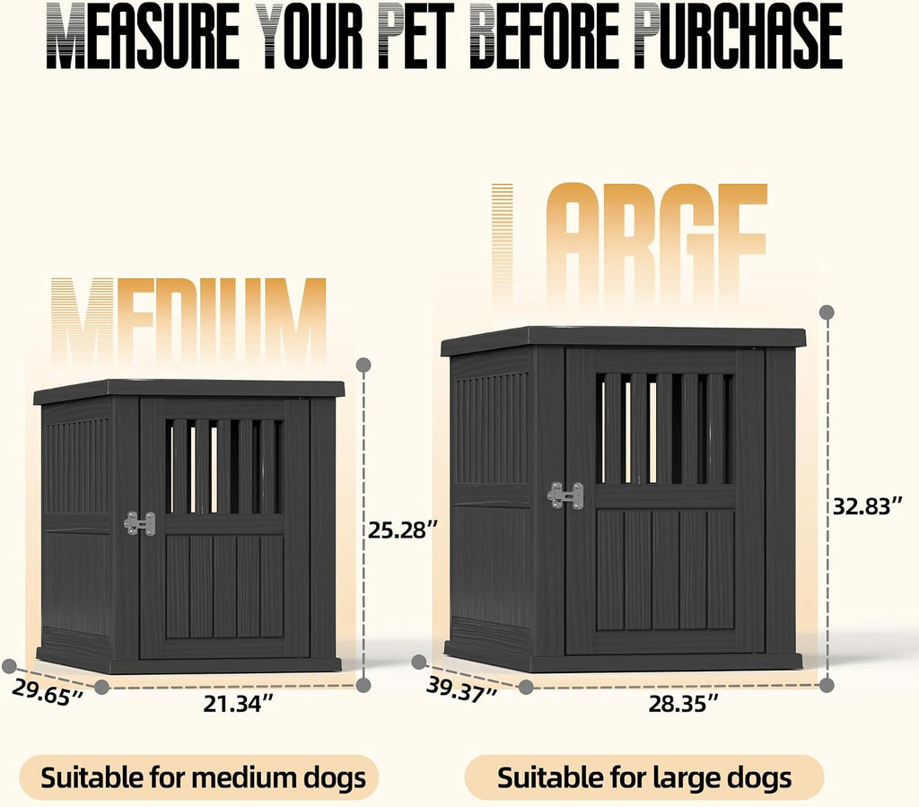 Small Dog Crate Furniture, Black