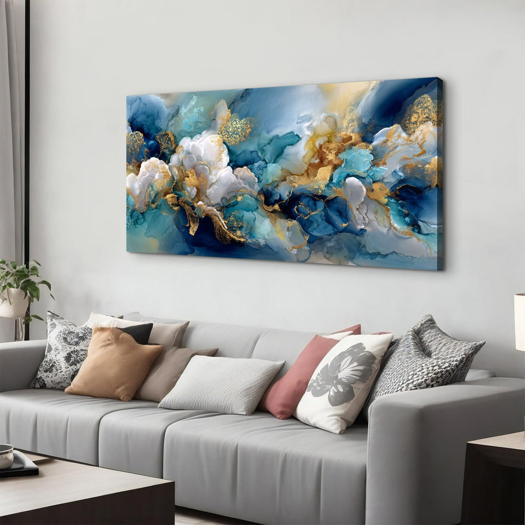 Abstract Texture Wall Art Marble Canvas Prints Fluid Lines Painting Poster Modern Luxury Pictures Contemporary
