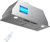 30 Inch Copper Range Hood Insert 900 CFM Tunable LED Lighting Convertible Ducted/Ductless Full Copper Motor