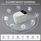 Smart Toilet with Elongated Heated Seat, Auto Flush, Manual Soft-Close Seat & Lid, Night Light