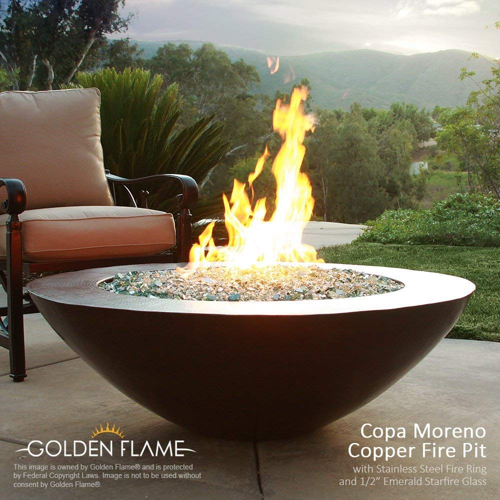 30" Round Stainless-Steel Fire Pit Burner Ring - Durable & Weatherproof, Natural & Propane Gas - Backyard Outdoor