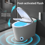 Tankless Smart Toilet with Integrated Bidet, One Piece Elongated Intelligent Toilet with Heated Seat & Child Mode
