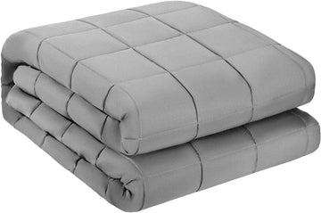Weighted Blanket 60 x 80 inch - Queen Size, 25 lbs Heavy Blanket with Cooling Glass Beads, Soft & Breathable for
