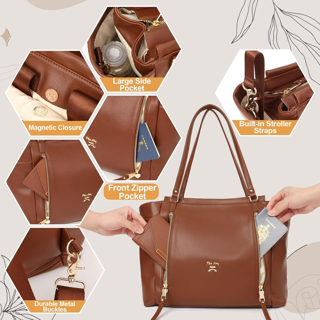 Diaper Bag Tote Diaper Bags Convertible Mommy Bag Hospital Bag