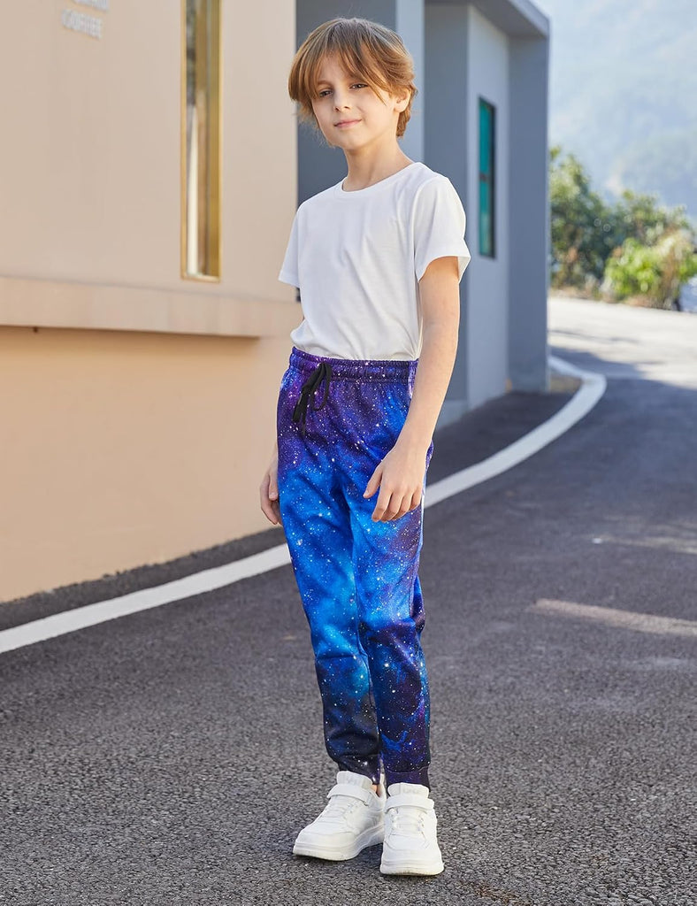 Boys Pants Funny 3D Graphic Drawstring Sweatpants Joggers