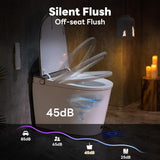 Casta Diva Smart Toilet with Bidet Built in, Auto Open/Close Lid,1000g MaP Flush, Heated Seat & Foam Dispenser