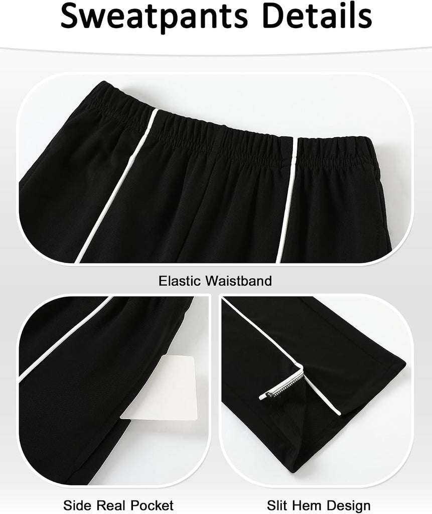 2 Piece Outfit Sweatshirt and Pants Sweatsuit Set