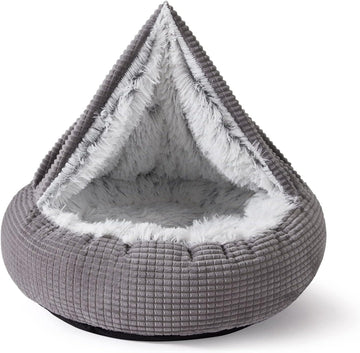 Dog Bed for Small Medium Dogs with Hooded Attached Washable, 26in