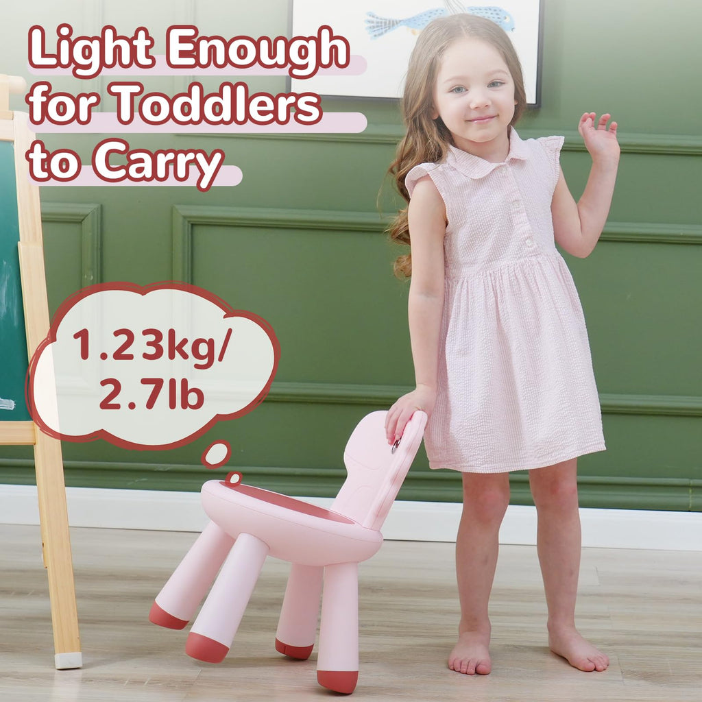 Toddler Chair, Sturdy Kids Chair, Chair for Kids, Pink