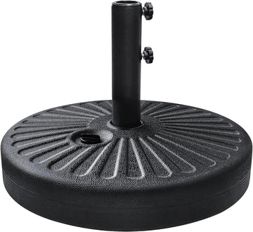 Umbrella Base Water Filled Stand Market Patio Outdoor Heavy Duty Umbrella Holder(Black)